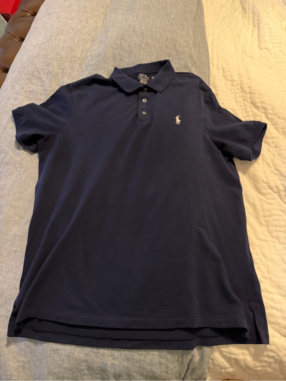 Polo by Ralph Lauren Navy Short-Sleeve Polo with Embroidered Pony